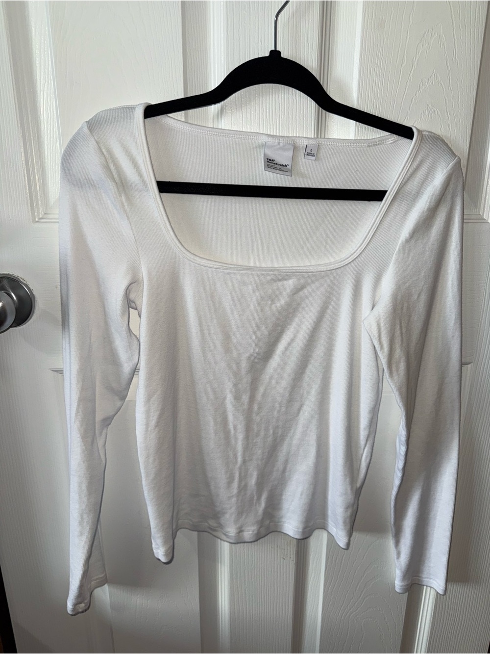 TNA HOMESTRETCH CLASSIC WHITE LONG SLEEVE TOP ARITZIA